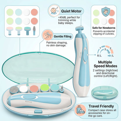 Electric Nail Trimmer Set For Baby