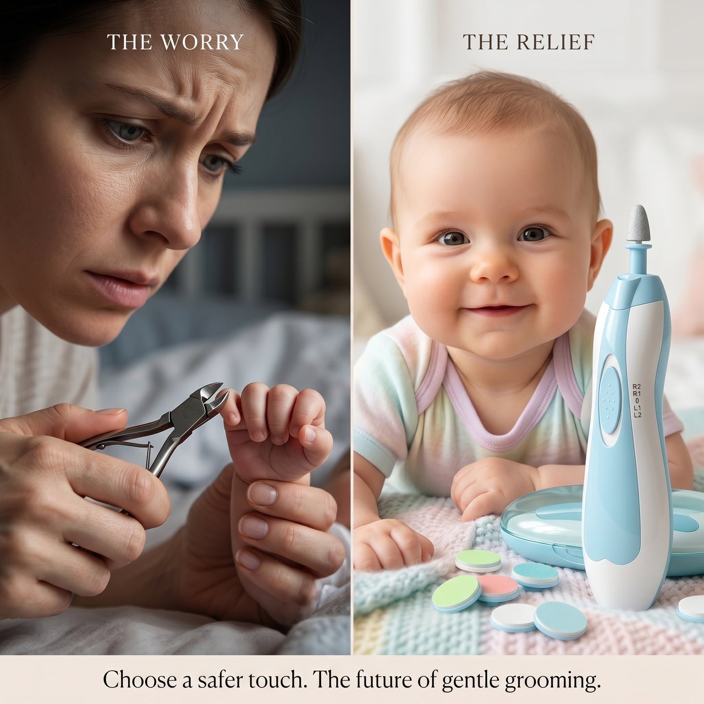 Electric Nail Trimmer Set For Baby